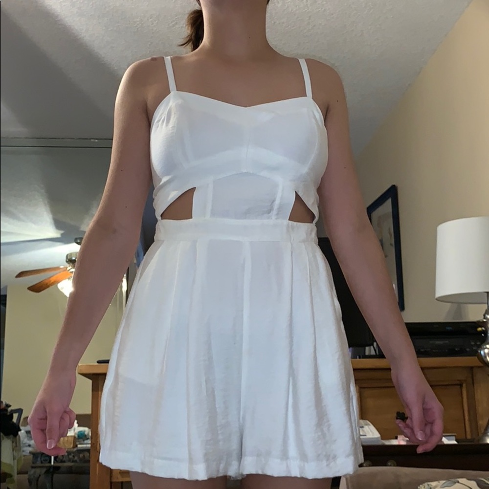Bcbgeneration White Cutout Romper - image 1